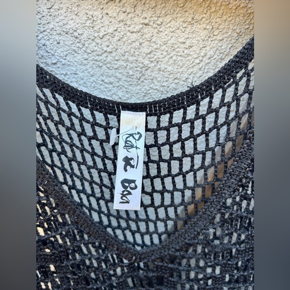 Rat and Boa Crochet Fringe Dress Black - Picture 2 of 5